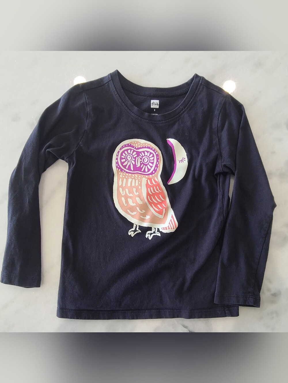 Tea Collection Cute Hoot Glow Tee
